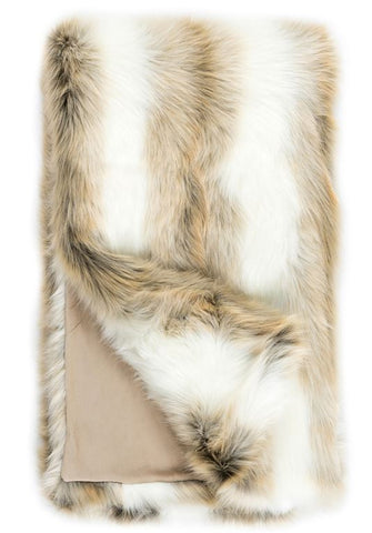 Faux Fur Throw Limited Edition, Arctic Fox