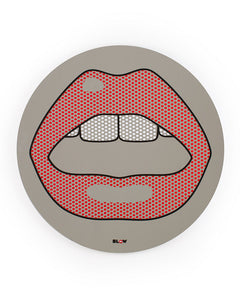 Printed Round Mirror Seletti, Mouth