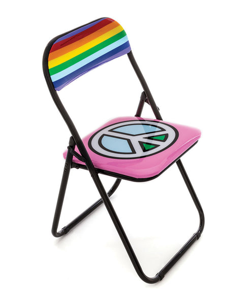 Metal Folding Chair Seletti, Peace