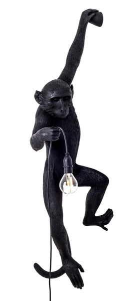 Monkey Lamp Hanging Seletti, Black