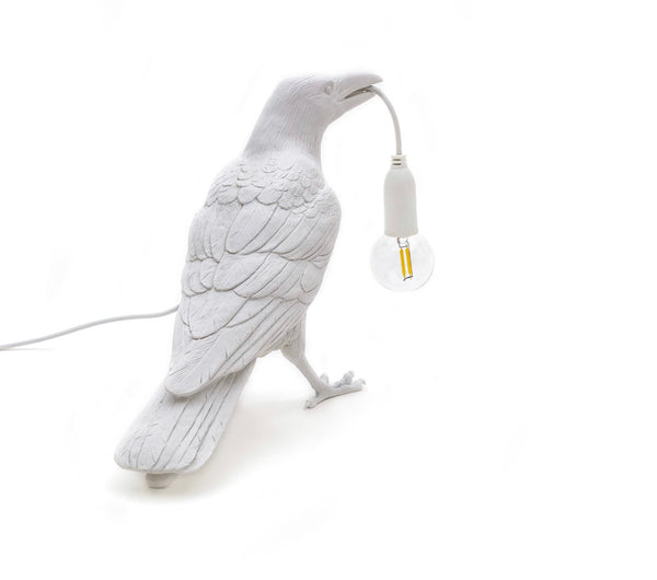 Bird Lamp Waiting Seletti, White