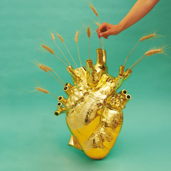 Love in Bloom Gold Vase Giant Seletti
