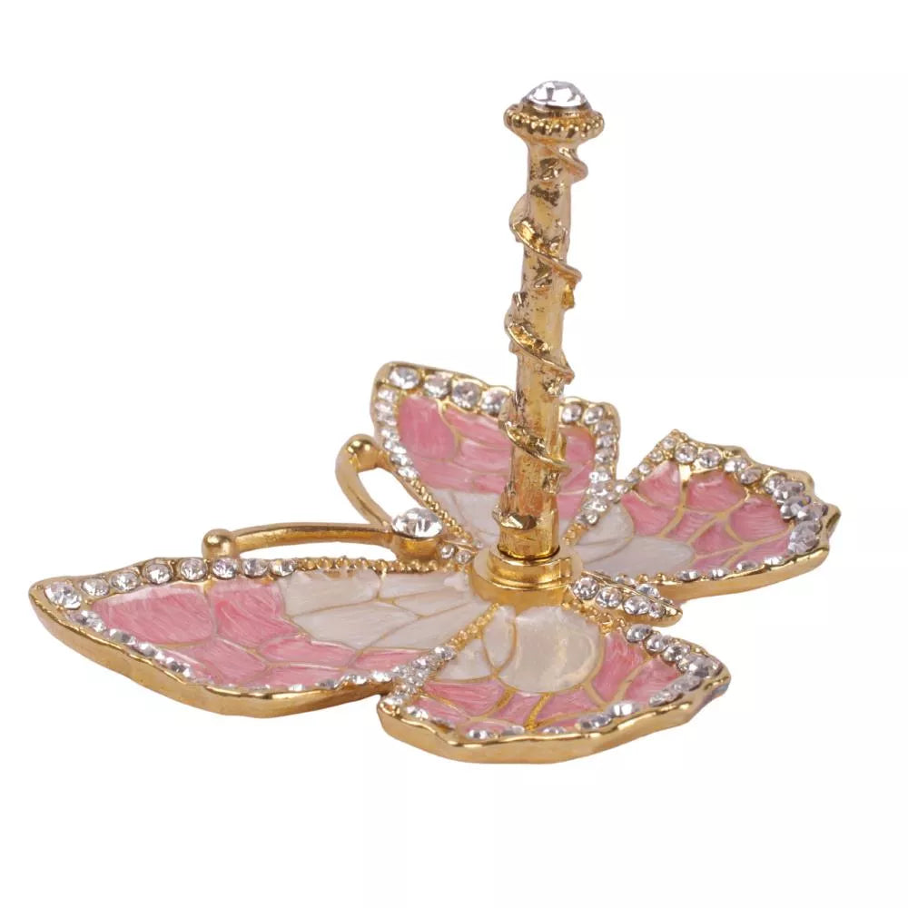 Butterfly Jewelry Ring Holder, Pink