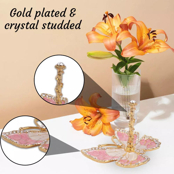 Butterfly Jewelry Ring Holder, Pink