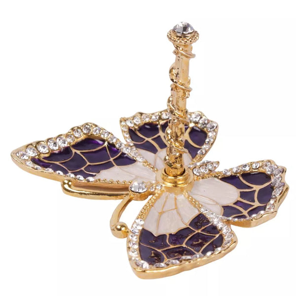 Butterfly Jewelry Ring Holder, Purple