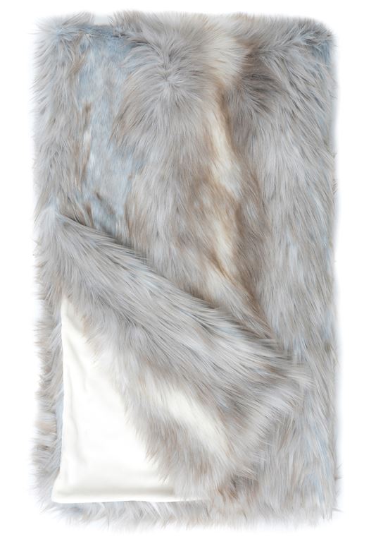 Faux Fur Throw Limited Edition, Siberian Fox