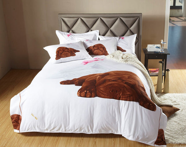 Sleepy Dog Luxury Duvet Cover Bedding Set