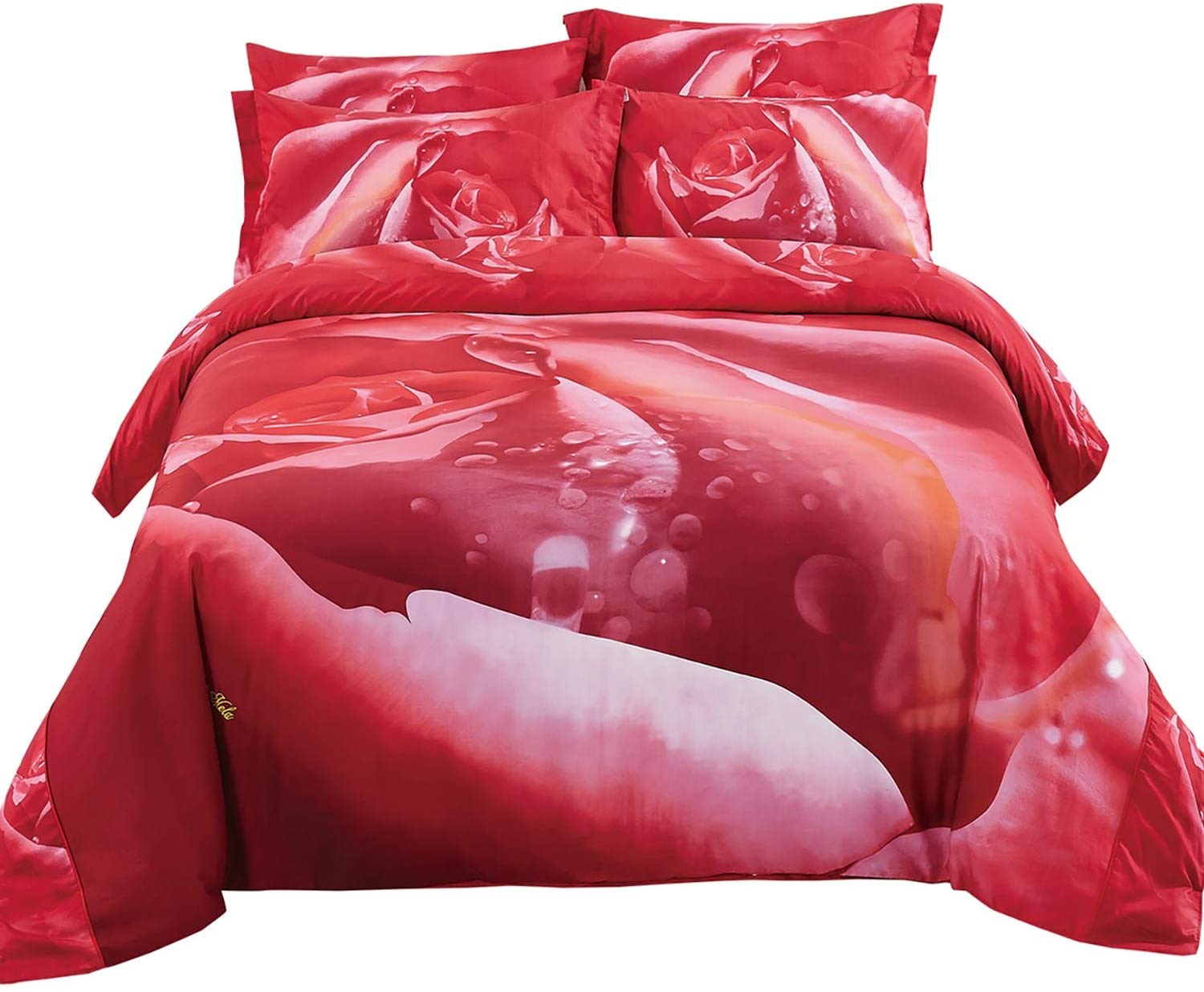 Red Roses Luxury Duvet Cover Bedding Set