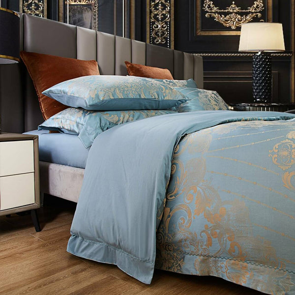Lille Jacquard Luxury Duvet Cover Bedding Set