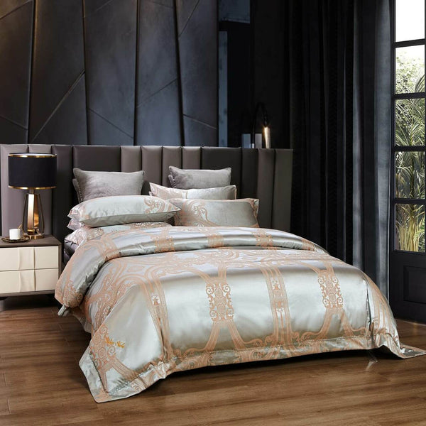 Rouen Jacquard Luxury Duvet Cover Bedding Set