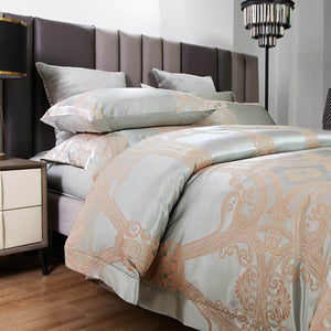 Rouen Jacquard Luxury Duvet Cover Bedding Set