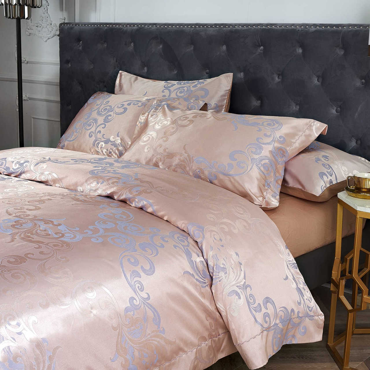 Montpellier Jacquard Luxury Duvet Cover Bedding Set