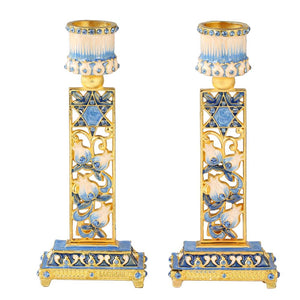 Star and Floral Candle Holders, Set of 2