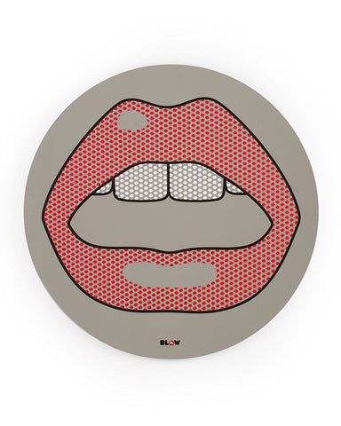 Printed Round Mirror Seletti, Mouth