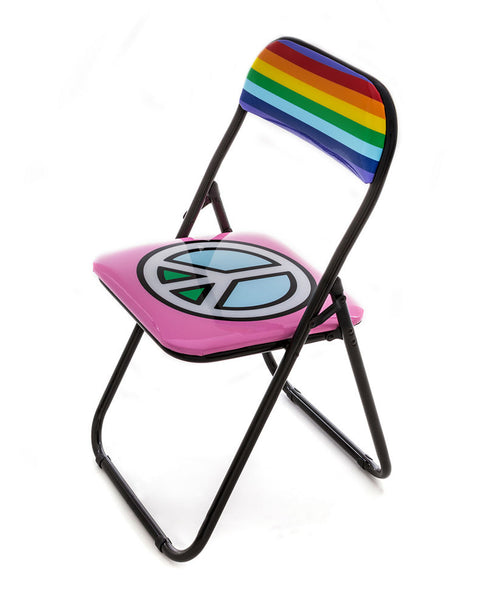 Metal Folding Chair Seletti, Peace