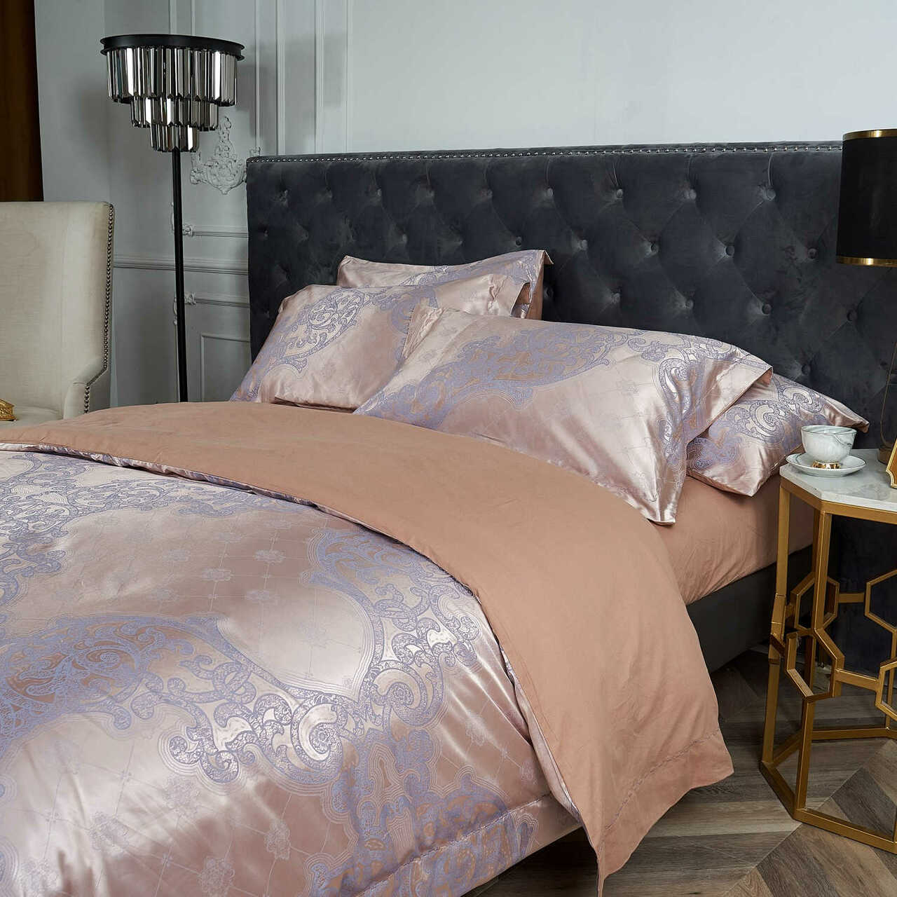 Perugia Jacquard Luxury Duvet Cover Bedding Set