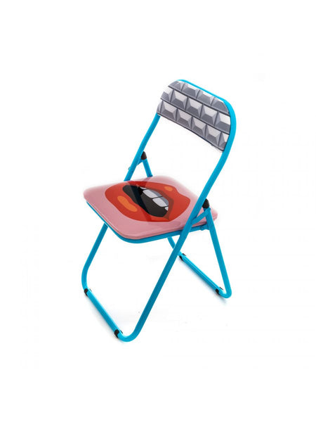 Metal Folding Chair Seletti, Mouth
