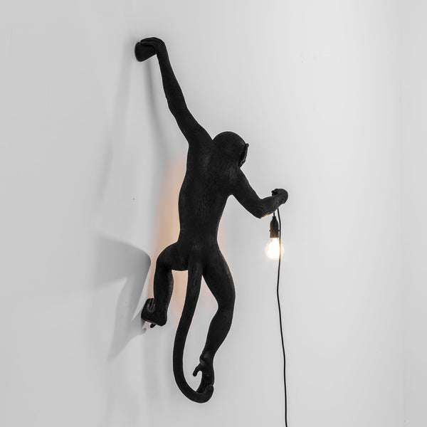 Monkey Lamp Hanging Seletti, Black