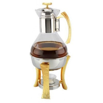 Teapot and Warmer Set, Gold Tone