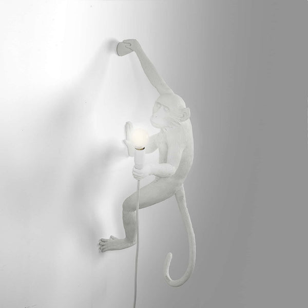 Monkey Lamp Hanging Seletti, White