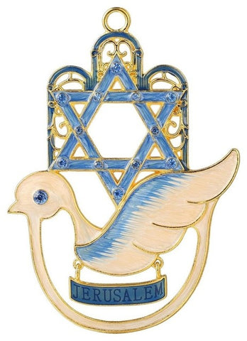 Hamsa Dove Design Blessing Ornament