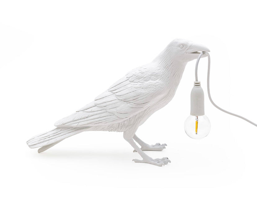 Bird Lamp Waiting Seletti, White