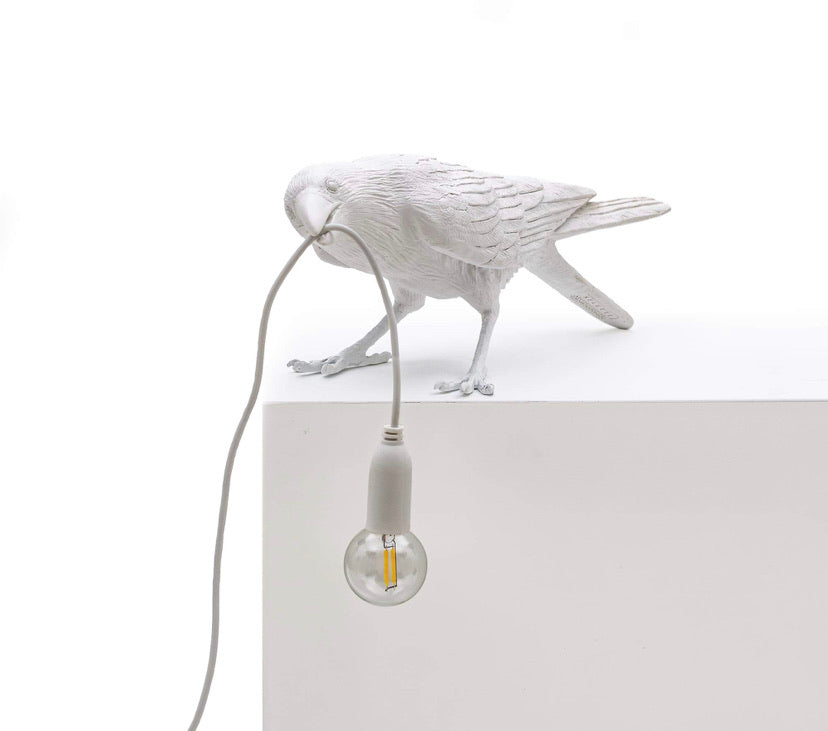 Bird Lamp Playing Seletti, White