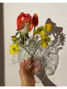 Love in Bloom Glass Vase Seletti