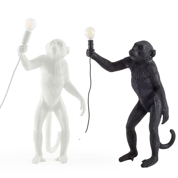 Monkey Lamp Standing Seletti, White