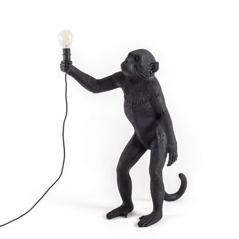 Monkey Lamp Standing Seletti, Black